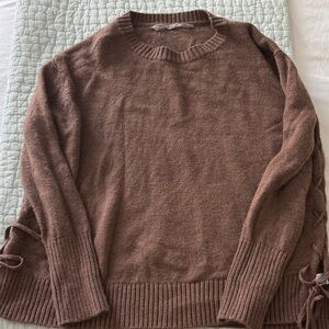 Athleta Chocolate Brown Crew Neck Sweater